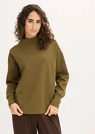 Oversized sweatshirt av mykt scubamateriale, bonprix