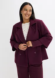 Caban-jakke med strikkede ermer, bonprix