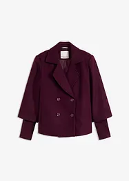 Caban-jakke med strikkede ermer, bonprix