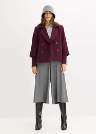 Caban-jakke med strikkede ermer, bonprix