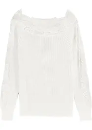Genser med blonde, bonprix