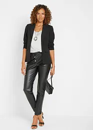 Slip on-bukse i imitert skinn, bonprix