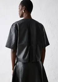 Skinntunika i lammenappa, bonprix