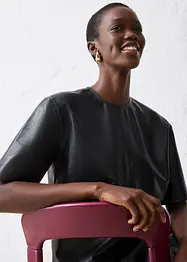 Skinntunika i lammenappa, bonprix