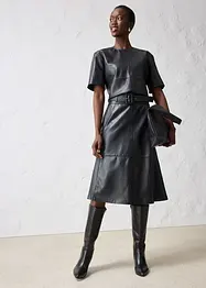 Skinntunika i lammenappa, bonprix