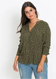 Bluse med prikker, bonprix