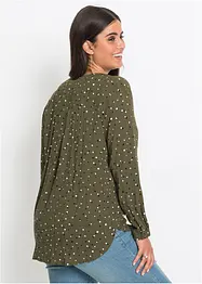 Bluse med prikker, bonprix