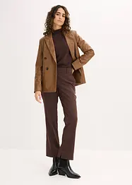 Oversized blazer i imitert skinn, bonprix