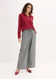 Oversized sweatshirt med glidelås, bonprix