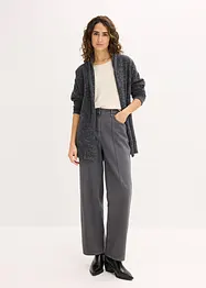 Strikkejakke i lodden, fluffy strikk, bonprix