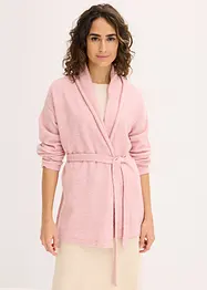 Strikkejakke i lodden, fluffy strikk, bonprix