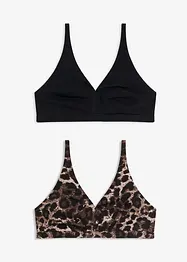 Bralette uten bøyle med økologisk bomull, bonprix