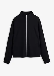 Jakke i scuba-materiale med glidelås, bonprix