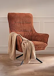 Cashmere Touch-pledd i kordfløyel-aktig materiale, bonprix