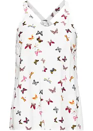Ermeløs bluse i 100% viskose, bonprix