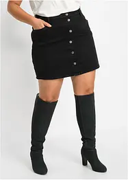 Denimskjørt med stretch, bonprix