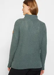 Strukturstrikket troyer-genser, bonprix