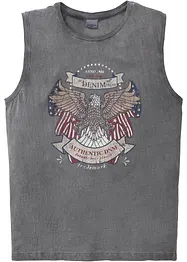Singlet i vasket stil ,av 100% økologisk bomull, bonprix