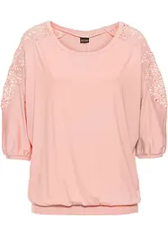 Oversized topp i viskosemiks, bonprix