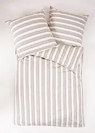 Sengesett i percale med stripemønster, bonprix