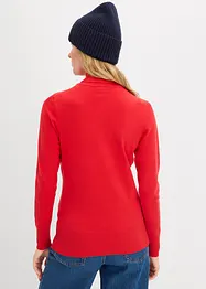 Finstrikket genser med høy hals, bonprix