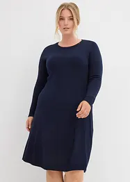 Strikkekjole i utsvingt modell, bonprix