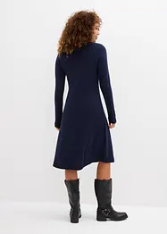 Strikkekjole i utsvingt modell, bonprix