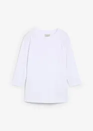 Topp med økologisk bomull og 3/4-lange ermer, bonprix