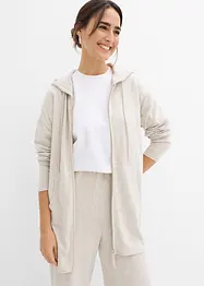Finstrikket cardigan i lett viskose, bonprix
