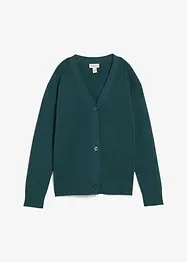 Cardigan i formstabil ribbestrikk, bonprix