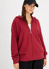 Lang sweatshirt med glidelås, bonprix
