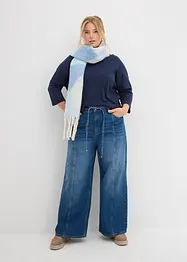 Topp i 100% bomull med båthals, bonprix