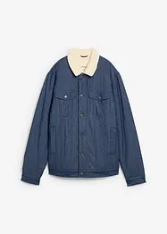 Denimjakke med pilefôr, bonprix