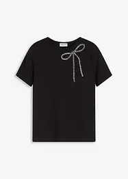 Topp med strass-applikasjon, bonprix