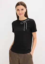 Topp med strass-applikasjon, bonprix