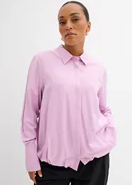 Satengbluse i viskosemiks, bonprix