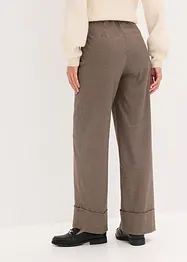 Rutete slip on-bukse, bonprix