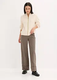 Rutete slip on-bukse, bonprix