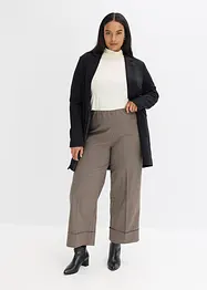 Rutete slip on-bukse, bonprix