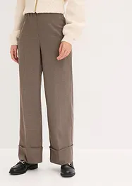Rutete slip on-bukse, bonprix