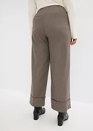 Rutete slip on-bukse, bonprix