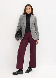 Blazer med fiskebeinsmønster og ullandel, bonprix