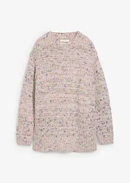 Oversized genser i noppegarn, bonprix