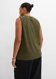Crinkle topp, bonprix