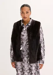 Vest i pelsimitasjon, bonprix