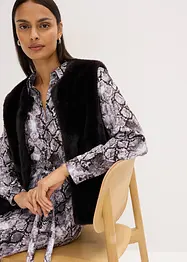 Vest i pelsimitasjon, bonprix