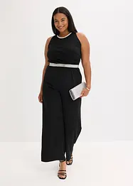 Jumpsuit i strukturert krepp, bonprix
