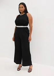 Jumpsuit i strukturert krepp, bonprix