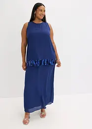 Maxikjole av fin georgette med paljetter, bonprix