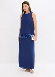Maxikjole av fin georgette med paljetter, bonprix
